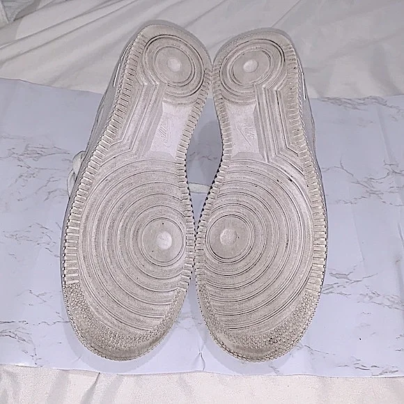 Nike AF1 Air Force One classic white sneakers size 6.5Y - Picture 5 of 7